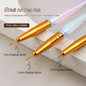 Pinceau à ongles en acrylique de style japonais pour <span class=keywords><strong>dessin</strong></span> ultra-fin, idéal pour la peinture <span class=keywords><strong>sur</strong></span> ongles, la sculpture florale et l'art coloré - Conception portable - Product Image 3