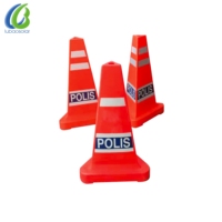 Cônes de sécurité réfléchissants personnalisés fabriqués en usine avec matériau LLDPE de haute qualité LB-TPC02 Moulage par rotation
