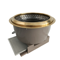 Table de barbecue coréen automatique d'intérieur Modi Commercial, électrique, 1600W, commande par bouton, pour restaurants, capacité de 5 personnes