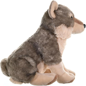 Jouets en peluche <span class=keywords><strong>loup</strong></span> réaliste personnalisés en usine, cadeau pour la Journée des enfants, jouets en peluche roi des loups réalistes - Product Image 3