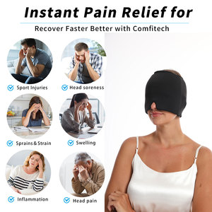 Top Hot Bán tái <span class=keywords><strong>s</strong></span>ử dụng tùy chỉnh Migraine cứu trợ cap Hot lạnh Gel gói <span class=keywords><strong>Head</strong></span> bọc đau đầu cứu trợ cap - Product Image 4