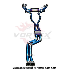 ระบบท่อไอเสียแบบ Catback วาล์วควบคุม Vortex Blue Burnt Titanium สำหรับ BMW X3M F97 X4M F98 S58 3.0T ชุดอุปกรณ์เพิ่มประสิทธิภาพแบบติดตั้งได้โดยตรง - Product Image 5