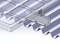 Système de montage solaire EmperySolar pour toit en aluminium, pince de fixation pour toit en tôle, supports faciles à installer, installation de mini panneaux solaires