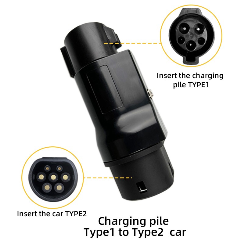 Adaptador de carregador ev portátil J1772 de 60a para Type2 ev charger de 250v para carro TESLA