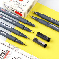 ANI 11 Set de stylos manga pointes fines encre noire Fineliner croquis calligraphie marqueurs de dessin pour le dessin