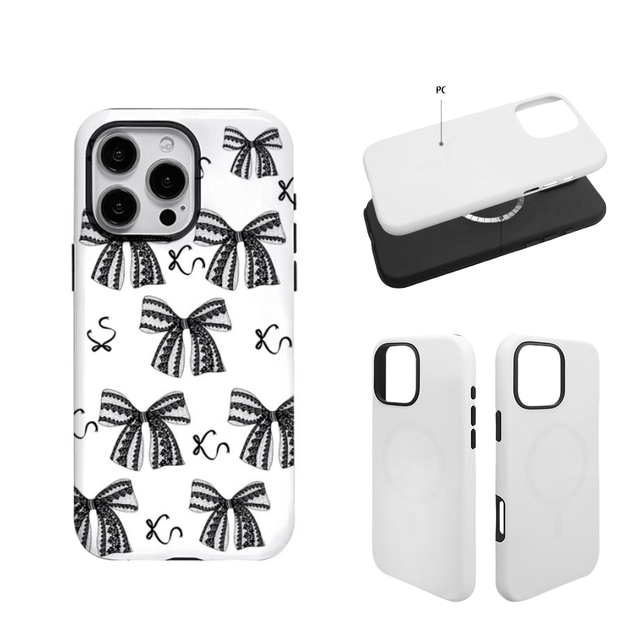 Film 2 in 1 3D Sublimation Phone Case for iPhone 17 16 15 14 13 Pro Max Magnetic Mobile Cover Blanks for Samsung S26 S25 S24 S23