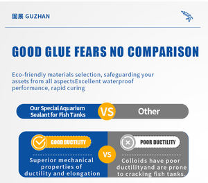 مانع تسرب لحوض السمك Guzhan-121؛ مانع تسرب زجاجي مقاوم للماء من السيليكون الحمضي - Product Image 4