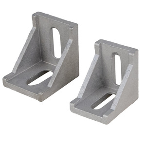 Support d'angle en aluminium extrudé robuste, support d'angle droit pour la construction industrielle, les meubles et les projets de bricolage - Product Image 1