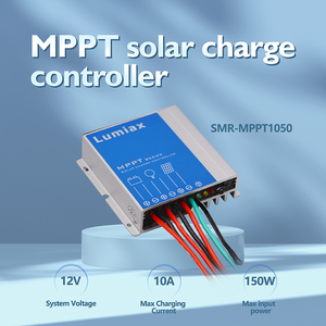 ตัวควบคุมการชาร์จพลังงานแสงอาทิตย์แบบกันน้ำ 12V 10A MPPT สำหรับระบบแผงโซลาร์เซลล์ LED - Product Image 2