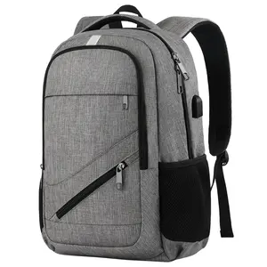 High Quality 15.6inches Portable Polyester Waterproof Back Pack Boys Bag Laptop School Backpack