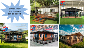 Casa Container Mobile Espandibile Impermeabile e Traspirante da 20 Piedi, Pronta per la Spedizione, con 2-3 Camere da Letto, Cucina, Soggiorno, Design Moderno e Pannelli Sandwich - Product Image 3