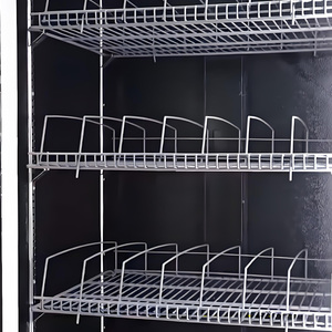 Réfrigérateur commercial Bindose de couleur noire avec portes en verre yaourt à refroidissement par air pour refroidisseur d'affichage de liqueur de bière Red Bull en vrac - Product Image 2
