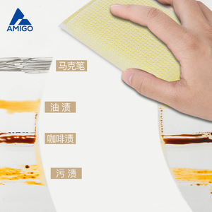 Amigo Dishwashing <b>Sponge</b> Rectangle Non-Stick Kitchen Scouring Pad For Pots And Pans Cotton Cleaning Cloth - Product Image 1