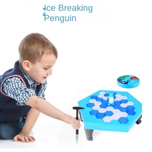 Populaire Double bataille jeu de bureau jouet petit homme frappant bloc de glace pingouin en plastique Durable - Product Image 4