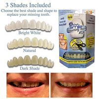 Nuevo Diseño de Carillas Dentales Ajustables para Dientes Superiores e Inferiores, Restauración Dental Temporal, Cubierta de Dientes Postizos Cómodos de Aspecto Natural