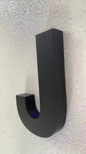 Metallo nero monogramma Custom in acciaio inox canale lettera segno oro metallo lettera per decorazione Business Logo numero della parete - Product Image 3