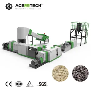 Factory Supplier ACSS Waste PP/PE Industrial Film Recycling Double Stage Plastic Recycling Machine Granulator