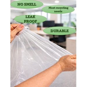 Bolsa de Basura Genérica de 26 Galones, Transparente, Multiusos, Paquete de 100 Unidades - Product Image 3