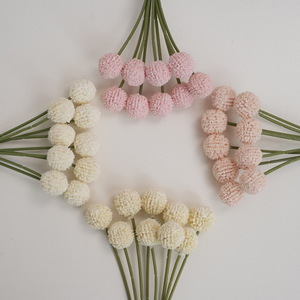 Fleur artificielle en boule dorée Craspedia Globosa, fleur artificielle <span class=keywords><strong>Billy</strong></span> Ball pour la décoration de mariage et de fête - Product Image 2