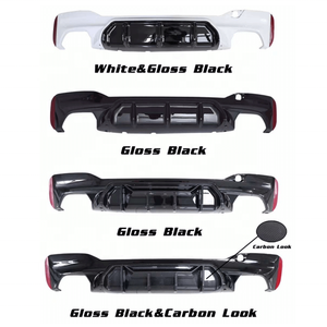 Diffuseur de pare-chocs arrière noir mat de Style Perofrmance, noir brillant avec tuyau de queue pour <span class=keywords><strong>BMW</strong></span> G30 530i 540i <span class=keywords><strong>M550i</strong></span> 2017-2020 - Product Image 3