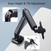 Support d'écran MG simple 32 pouces avec ressort à gaz, fixation de bureau robuste, bras ergonomique réglable en hauteur pour écran LCD, en stock