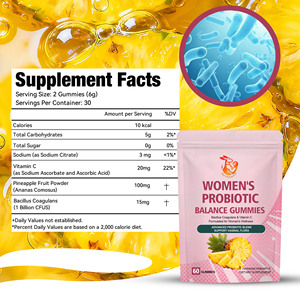 Gummies Probiotiques Équilibre Féminin OEM/ODM Well Body – Soutien de la Flore Vaginale et de la Santé des Voies Urinaires avec Vitamine C - Product Image 2
