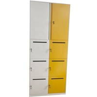 Casier métallique de rangement, armoire de sécurité en acier, avec trous d'aération, idéal pour le bureau, offre spéciale de 10 pièces