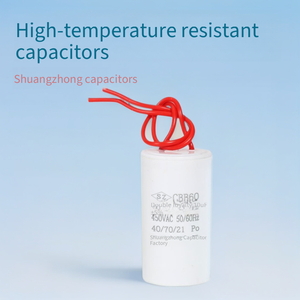 <span class=keywords><strong>Condensateur</strong></span> à film métallisé zinc-aluminium <span class=keywords><strong>CBB60</strong></span> avec fils de connexion 4UF~30UF, boîtier cylindrique en plastique pour moteur de pompe de machine à laver - Product Image 2