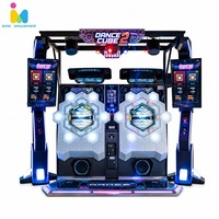 Machine de jeu de danse commerciale à monnayeur pour 2 joueurs, machine de jeu de rythme musical d'arcade avec écran LED pour centre de jeux