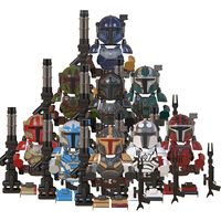 WM6094 WM975 Mini figurines de collection éducatives à assembler, jouets pour enfants, inspirées des films Star Wars, Mandalorian Paz Vizla, Infanterie Lourde