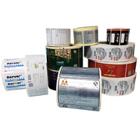 Étiquettes autocollantes en papier adhésif pour emballage de produits alimentaires personnalisés étiquettes transparentes avec logo pour sac cosmétique boîte à bouteilles