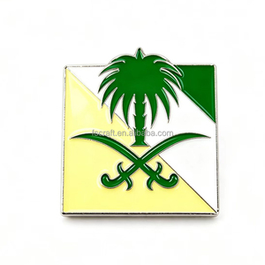 Pin Metálico con Emblema Nacional <span class=keywords><strong>de</strong></span> Arabia Saudita, Insignia Esmaltada <span class=keywords><strong>de</strong></span> Espada y Palma Árabe, Broche MBS para Decoración <span class=keywords><strong>de</strong></span> Teléfonos y Mochilas - Product Image 6