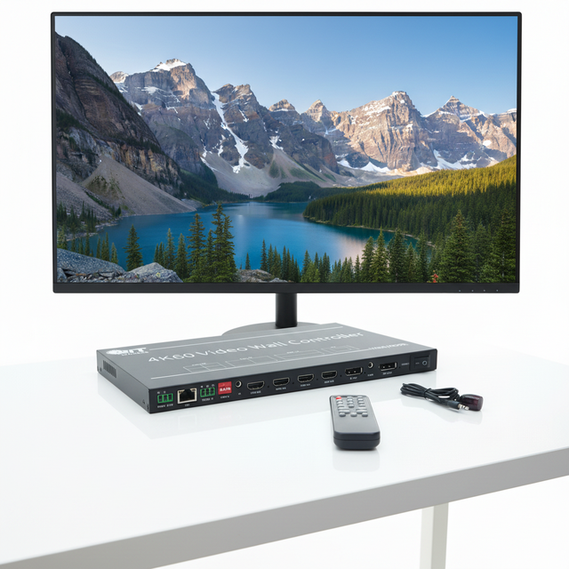 Bitvisus Professional 4K 6-Channel Video Wall Switcher & TV Screen Controller with 4 Inputs/6 Outputs EC