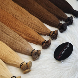 Extensions de cheveux humains vierges vietnamiens en gros, tissages Genius doux et soyeux, lots double drawn - Product Image 6