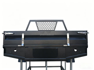 Custom Durable Powder Coated Ute Tray with Sideboards and Tailgate and Tapered Under Tray Toolboxes for Pickup Truck - Product Image 2