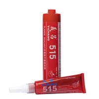 518 Conditionnement en vrac 17kg/baril Colle instantanée super forte en pâte rouge, mastic silicone RTV pour joints de bride