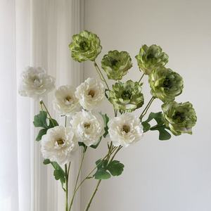 Bouquet de fleurs artificielles Junheyuan Ilo Pivoine, 6 têtes, fleurs en soie, arrangement de mariage, décoration - Product Image 1