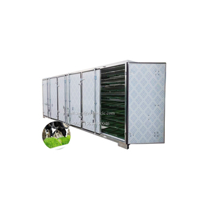 Vận chuyển container loại hydroponic Lúa Mạch Hạt Giống Nảy mầm hệ thống với công suất hàng ngày của 500 kg tươi thức ăn cho thức ăn chăn nuôi - Product Image 2