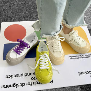 Zapatillas de Lona para Mujer <span class=keywords><strong>Color</strong></span> Caramelo 2026, Plataforma con Aumento de Altura, Transpirables, <span class=keywords><strong>Mocasines</strong></span> de Goma - Product Image 4