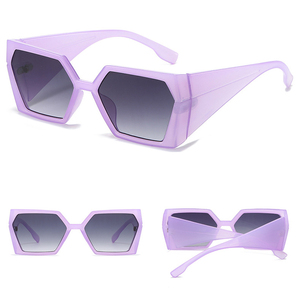2025 Unique futuriste lunettes carré larges cadres Lunettes Protection UV mode lunettes de soleil personnalisées - Product Image 4