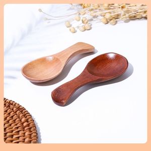 Vente directe du fabricant, mini cuillère en bois à large ouverture et manche court, capacité de 10 ml, pour la cuisine, le thé, la crème glacée - Product Image 4