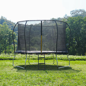 <span class=keywords><strong>Trampoline</strong></span> professionnel Zoshine de 10 pieds avec <span class=keywords><strong>filet</strong></span> de sécurité, <span class=keywords><strong>poteaux</strong></span> incurvés et couverture de ressort de sécurité pour enfants et adultes, approuvé par l'ASTM - Product Image 1