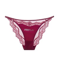 Nouvelles culottes en satin et dentelle pour femmes, style sexy Pure Desire avec strass, respirantes, taille mi-basse, grandes tailles