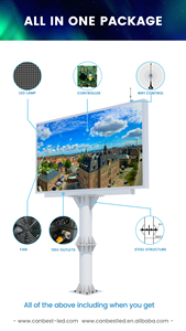 2880*1600Mm P4 4Mm Cột Ngoài Trời Dẫn Màn Hình Hiển Thị Bảng Điều Khiển Biển Quảng Cáo Biển Quảng Cáo <span class=keywords><strong>Banner</strong></span> Video Wall Pantalla Ecran Painel - Product Image 4