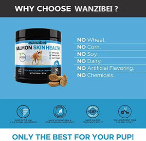 OEM/ODM Suplemento de Omega 3 natural personalizado para la salud de las mascotas Perros Aceite de salmón de Alaska Masticables con ácidos grasos EPA y DHA - Product Image 5