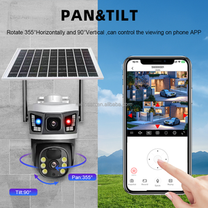 4K 4G Solar panel Drahtlose Überwachung PTZ-Kamera V380 Pro Dual-Objektiv CCTV Outdoor-Sicherheit 4G Sim-Karte Solar kamera - Product Image 3