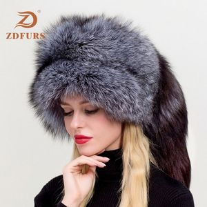 Gorro Ruso Ushanka para Mujer ZDFURS, Gorro <span class=keywords><strong>de</strong></span> Bombardero <span class=keywords><strong>de</strong></span> Piel <span class=keywords><strong>de</strong></span> <span class=keywords><strong>Zorro</strong></span> Auténtica, Gorro Mongol con Copa para Uso en Exteriores - Product Image 2