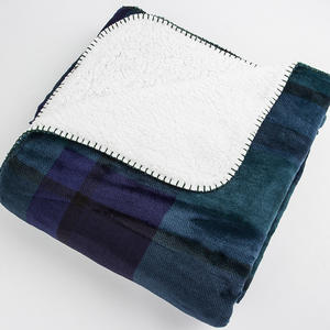 Caldo invernale comodo 60 "X 80" biancheria da letto Sherpa coperta personalizzata <span class=keywords><strong>Plaid</strong></span> e Sherpa doppi strati gettano coperta - Product Image 2
