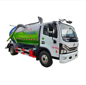 Camión cisterna de succión de aguas residuales al vacío de alta presión Dongfeng 4*2 8cbm 130HP a la venta