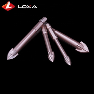 Titanium Coated Thay Đổi Nhanh Chóng Hex <span class=keywords><strong>Shank</strong></span> Cross Cacbua Tip Mũi Khoan Thủy Tinh Cho Khoan Gốm Sứ Thủy Tinh - Product Image 5